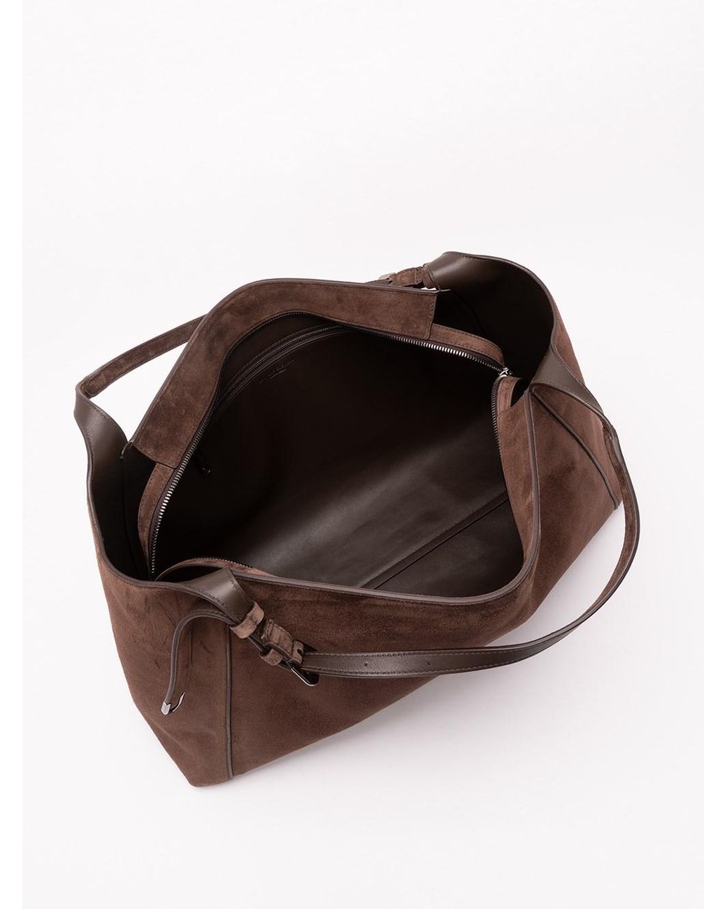Brunello Cucinelli Brown Suede Sartorial Bag
