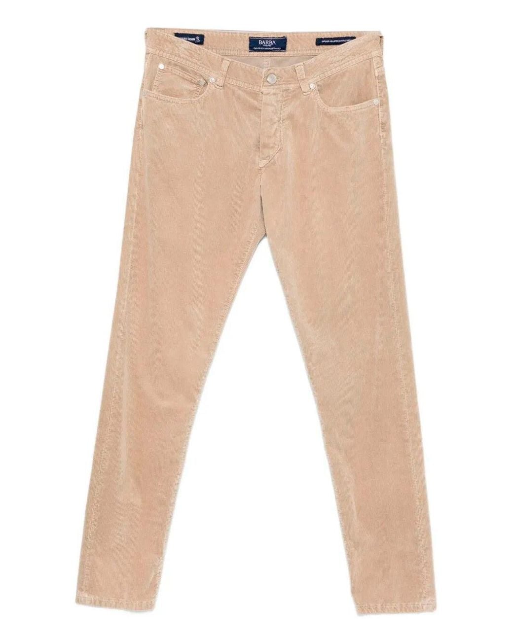 Barba Napoli Natural 5-Pocket Pants for men