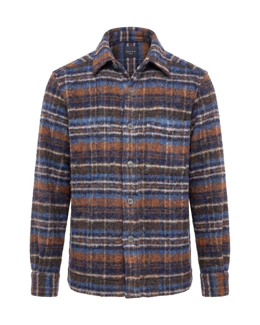 Xacus Blue Overshirt for men