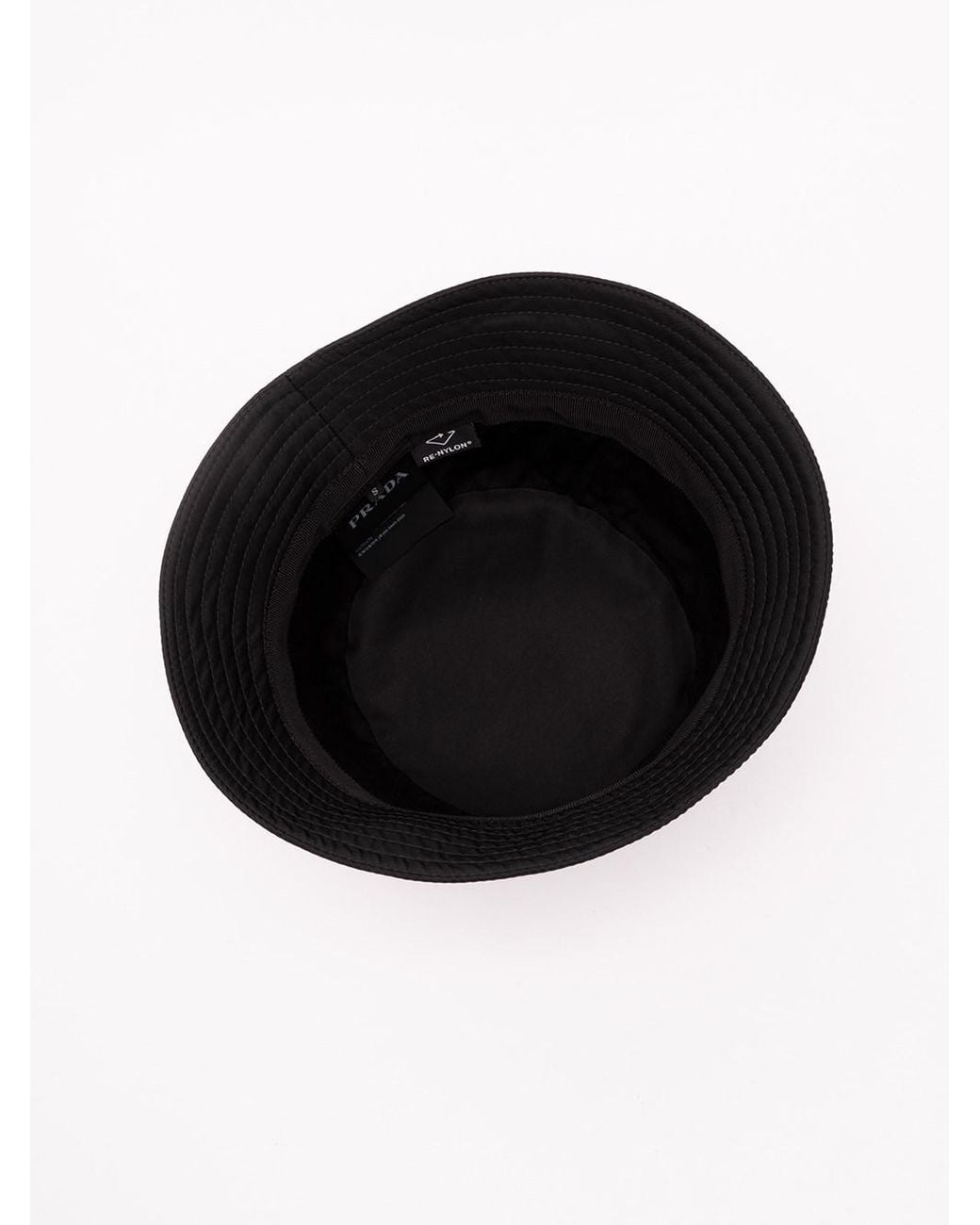 Prada Black Re-Nylon Bucket Hat for men