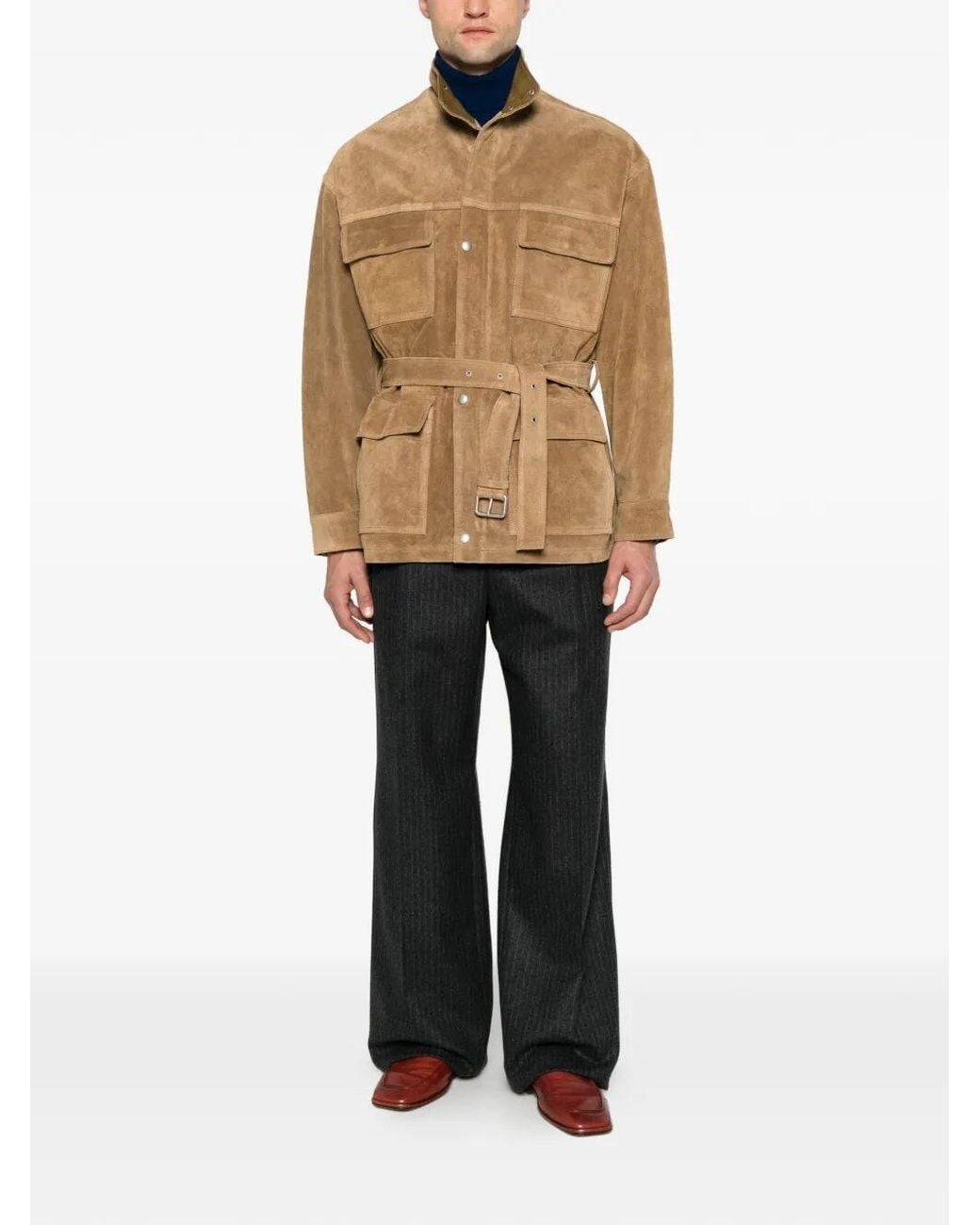 Saint Laurent Natural Fluid Pants for men