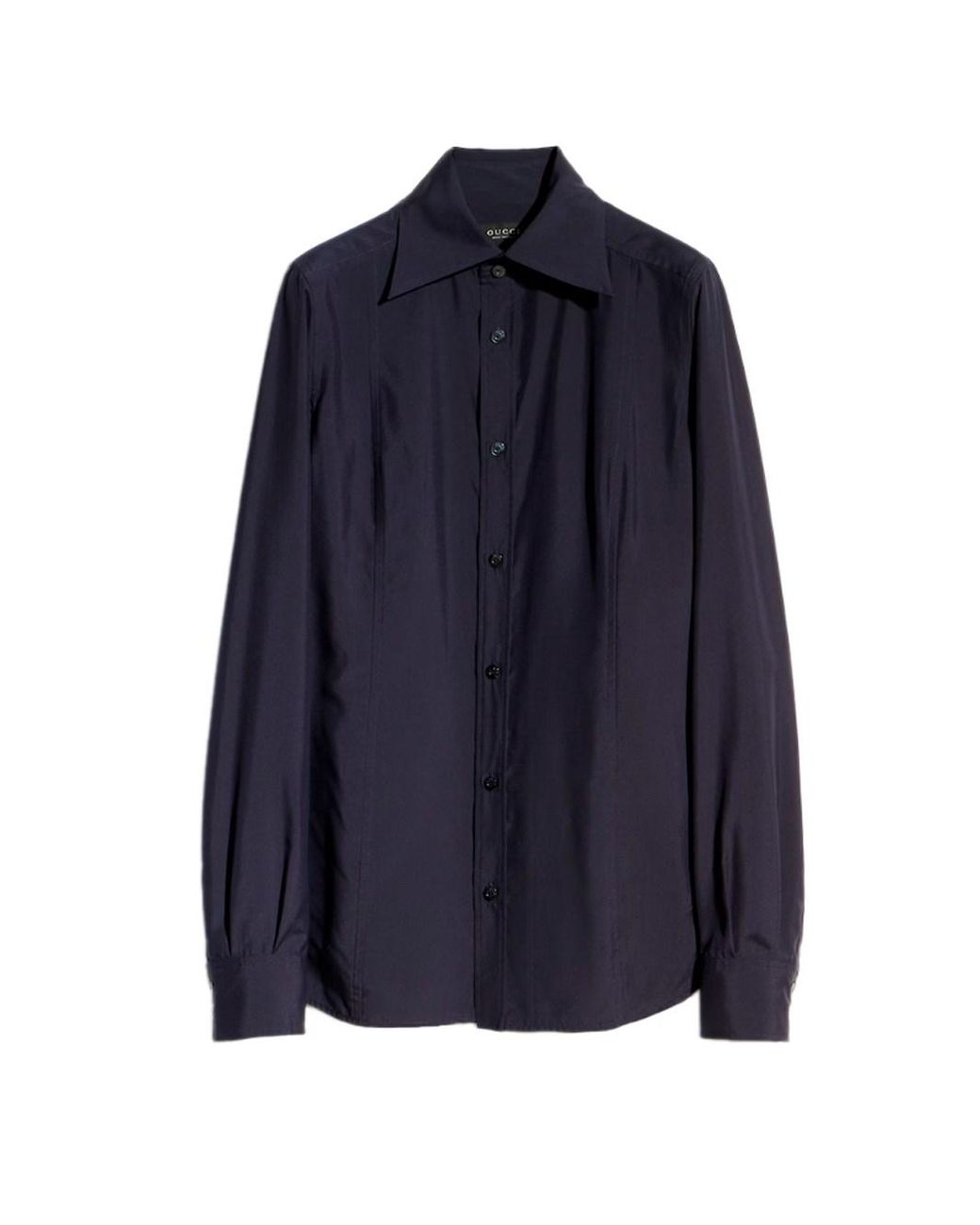 Gucci Blue Silk Shirt
