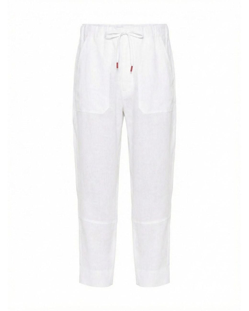 Kiton White 'Utilitarian' Pants for men