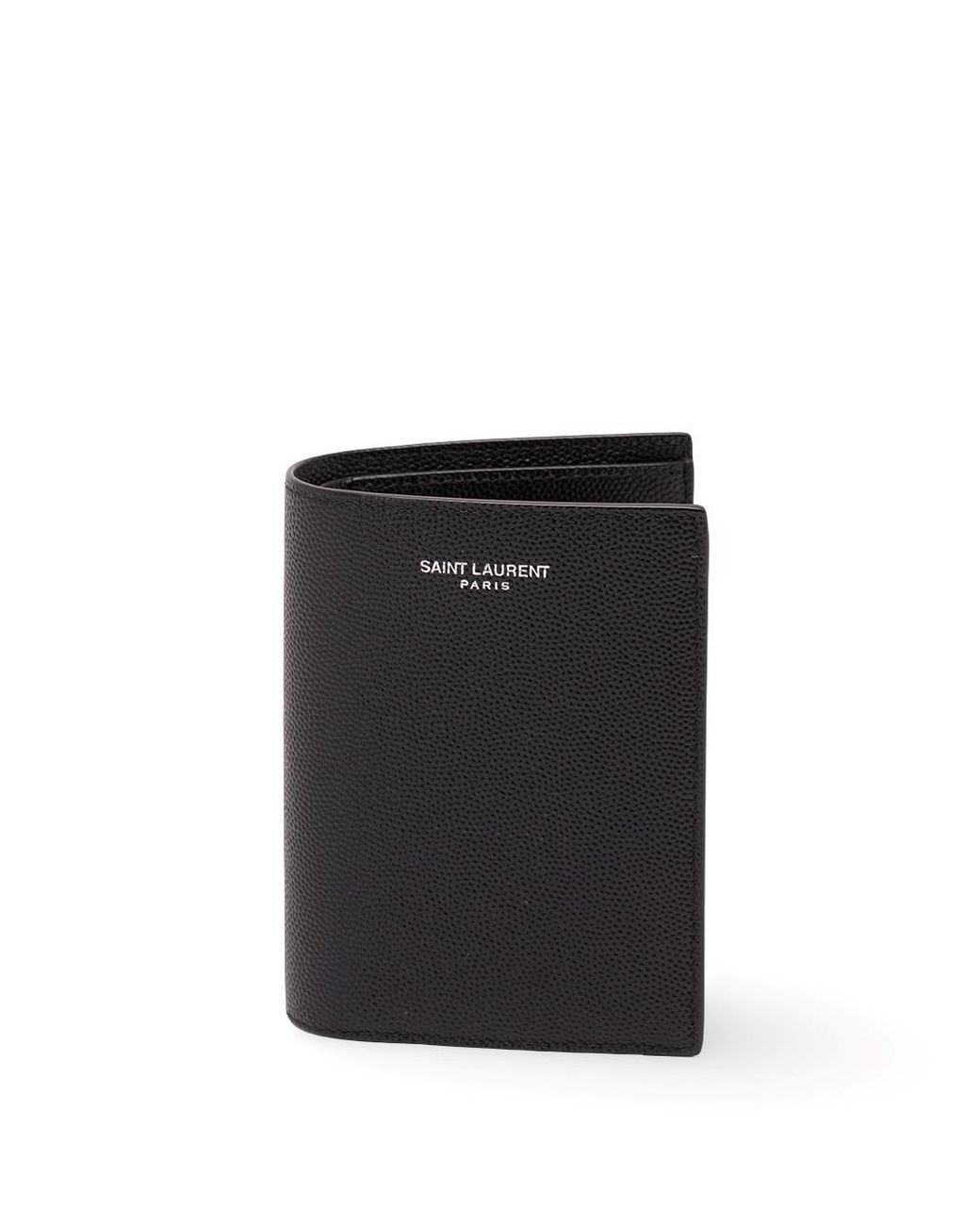 Saint Laurent Black Paris Credit Card Wallet for men