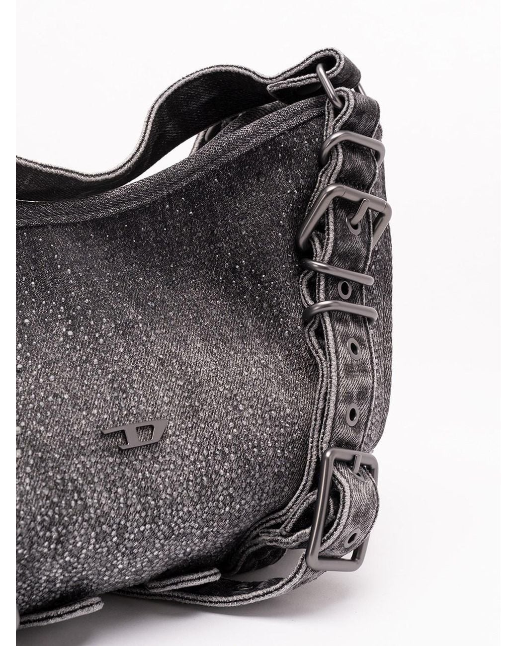 DIESEL Black D-One Small Handbag