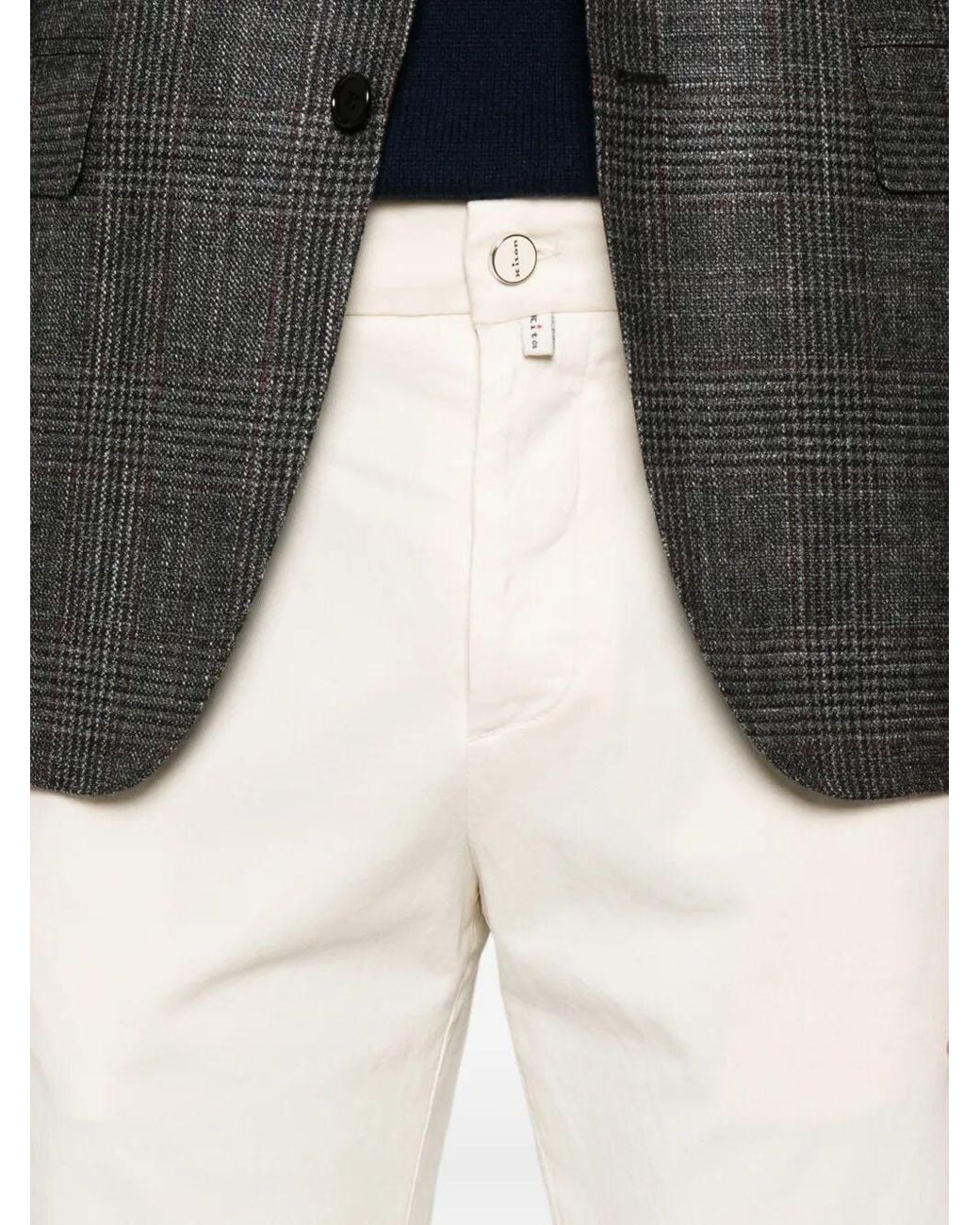 Kiton White Pants for men