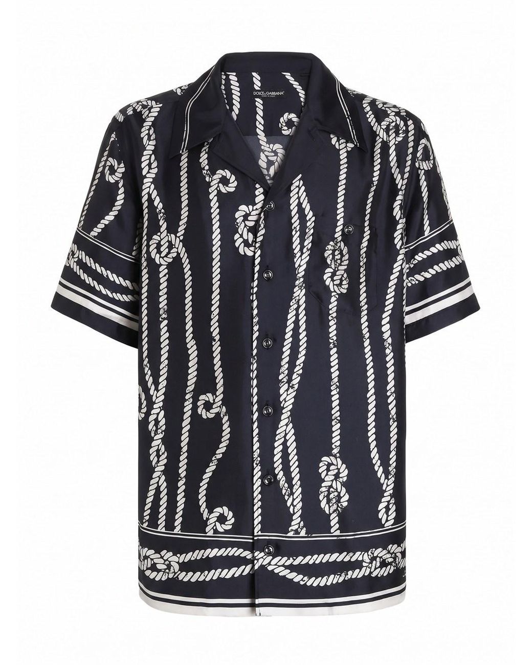 Dolce & Gabbana Black Dolce & Gabbana Printed Shirt for men