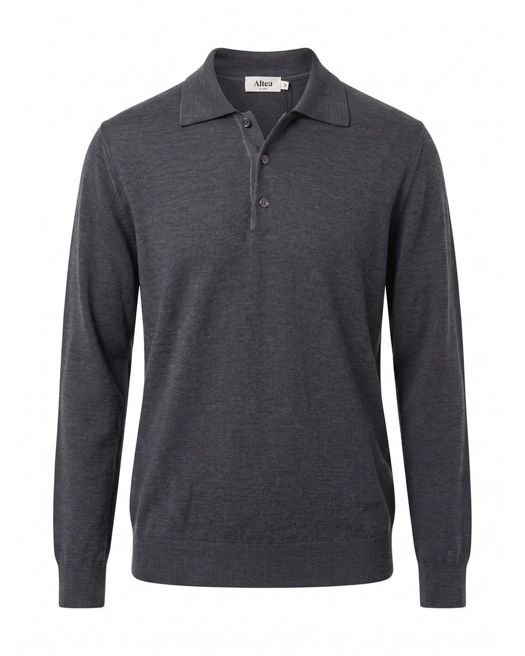 Altea Blue Long Sleeve Polo-Neck Sweater for men