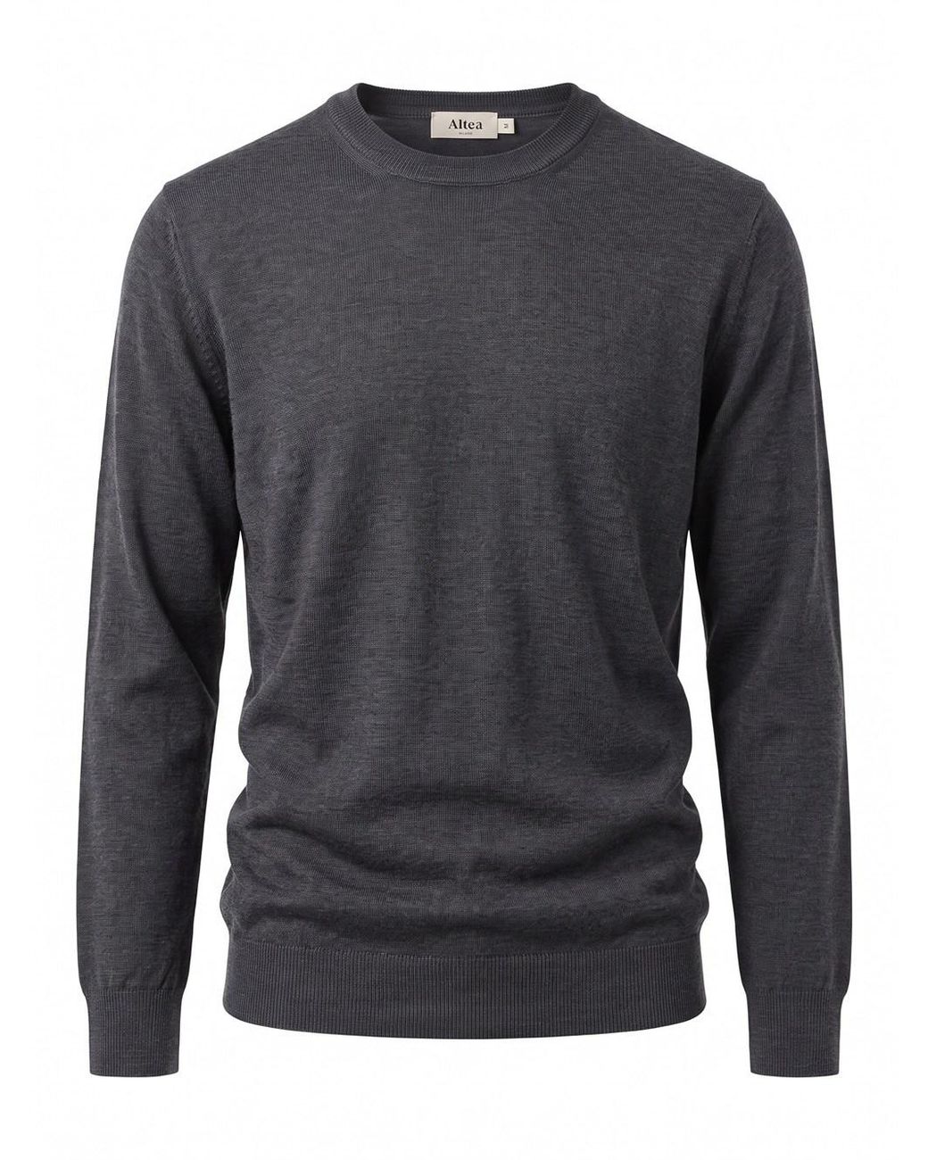 Altea Gray Long Sleeve Crew-Neck Sweater for men