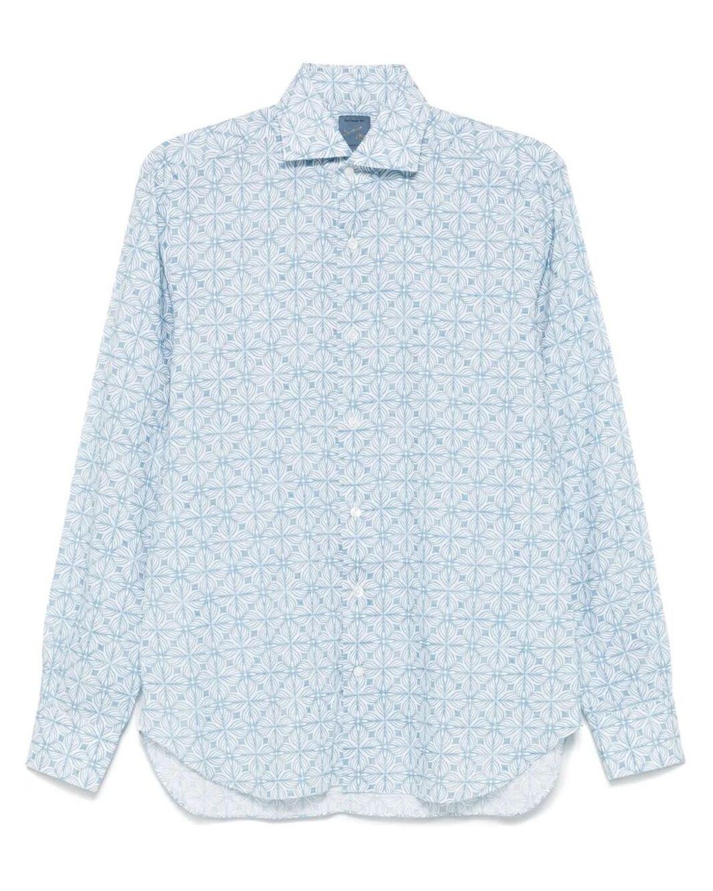 Barba Napoli Blue Shirt for men