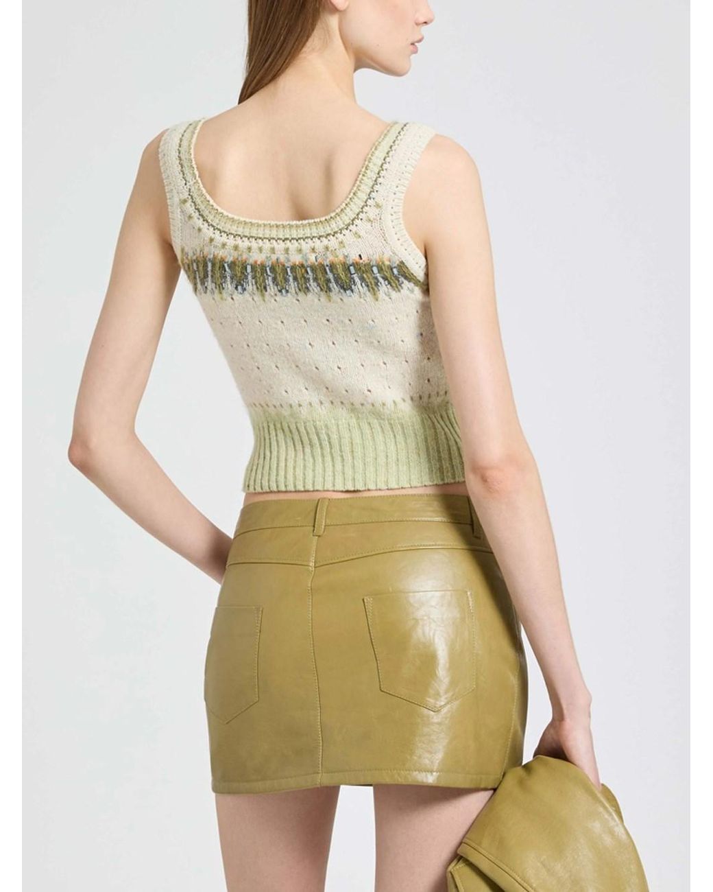 Ermanno Scervino Natural Knitted Top
