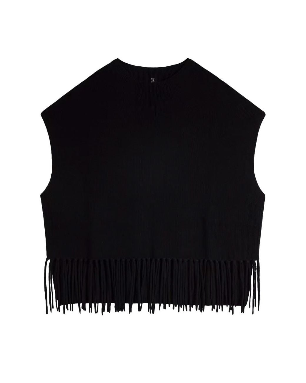 Patrizia Pepe Black Poncho
