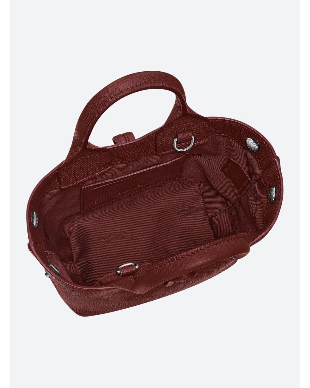 Longchamp Purple 'Le Roseau' Extra Small Handbag