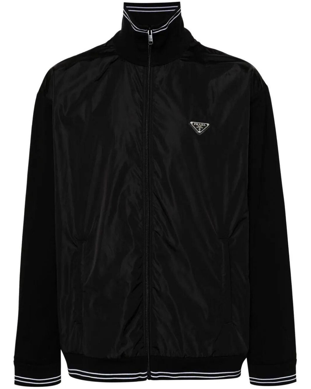 Black Re-nylon Bomber Jacket