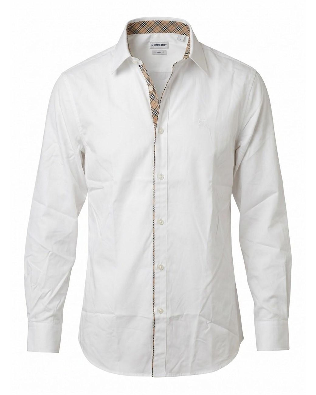 Burberry White Sam Casual Shirt for men