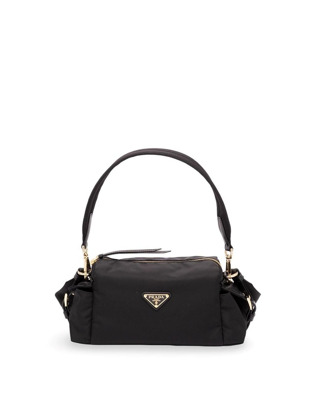 Explore Small Re-Nylon Bag di Prada in Black