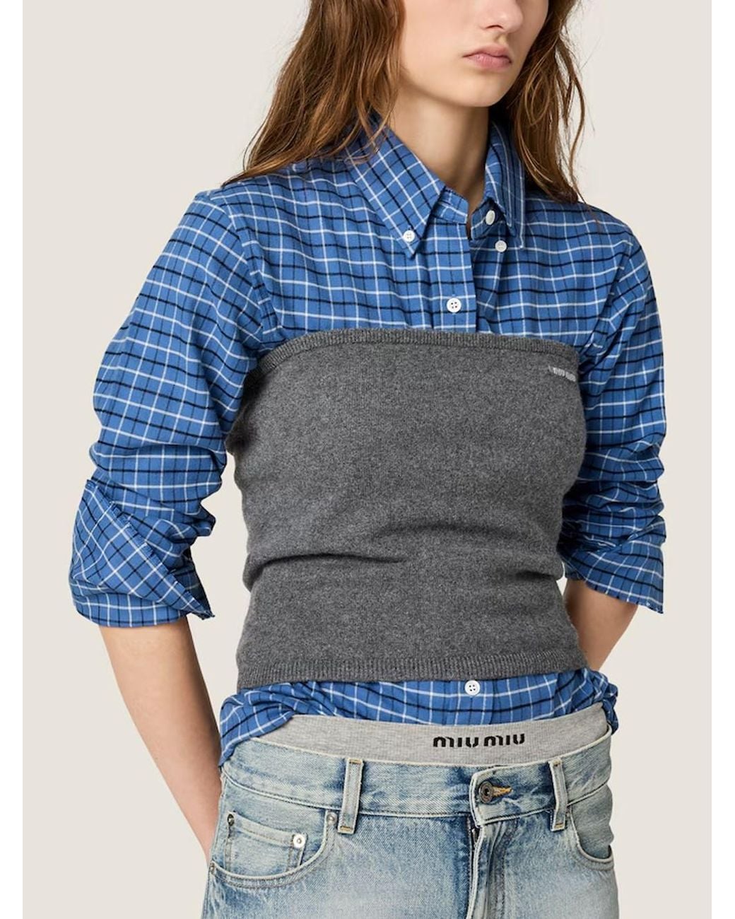 Miu Miu Black Cashmere Top