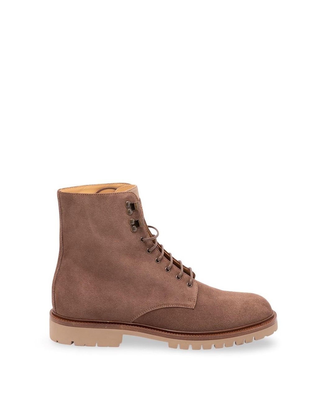Brunello Cucinelli Brown Suede Boots for men