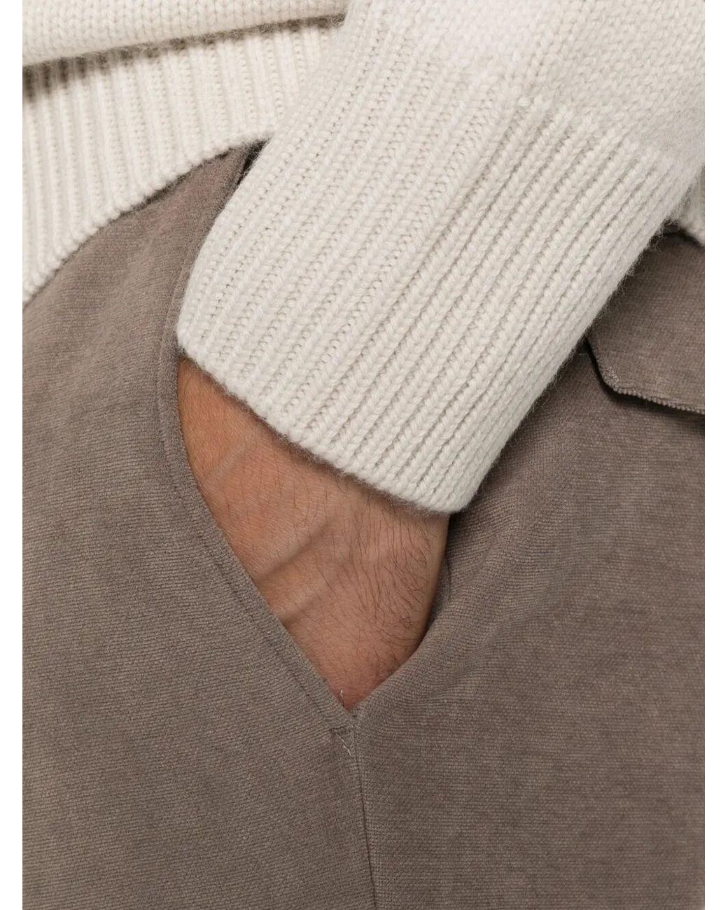Barba Napoli Gray Pants for men