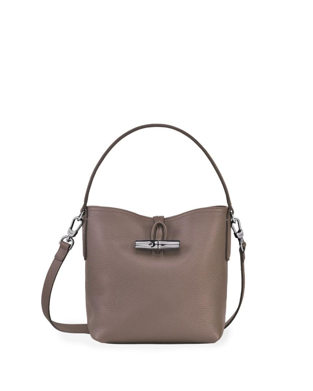 Longchamp `roseau Essential` Small Bucket Bag in Metallic | Lyst