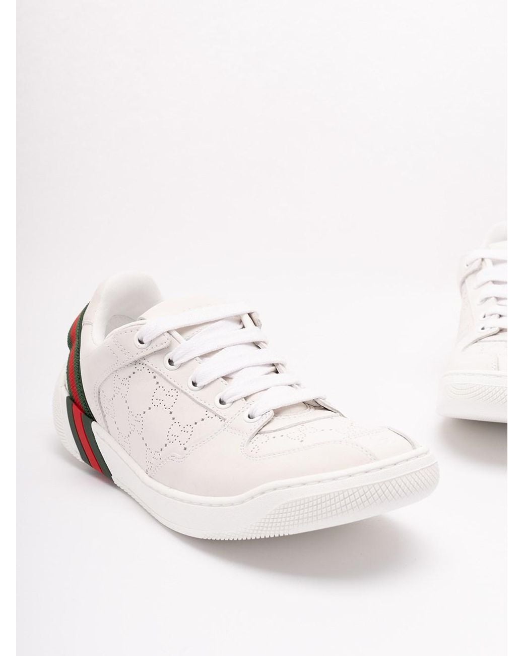 Gucci White Screener 30 Sneakers