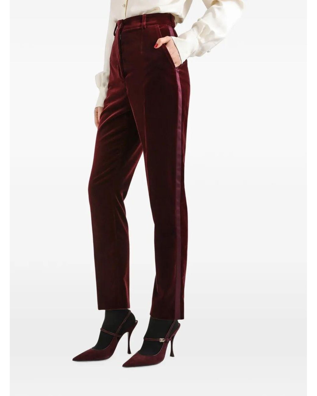 Dolce & Gabbana Purple Slim Pants
