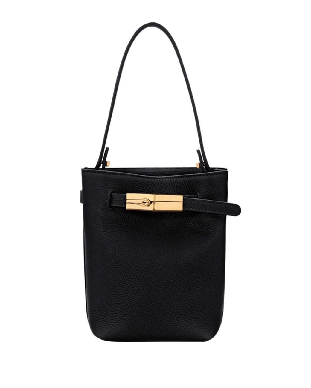 Longchamp Black 'Le Smart Flow' Extra Small Bucket Bag