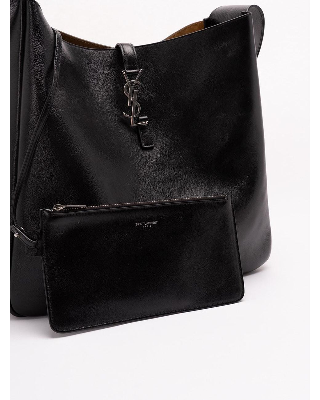 Saint Laurent Black Le 5 A 7 Maxi Hobo for men