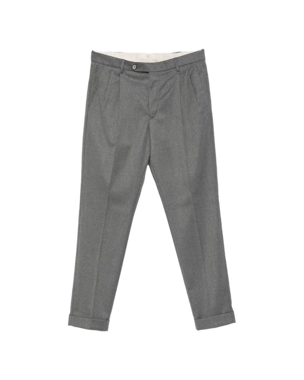 GTA Gray 'Luca' Tecnico Wool Pants for men