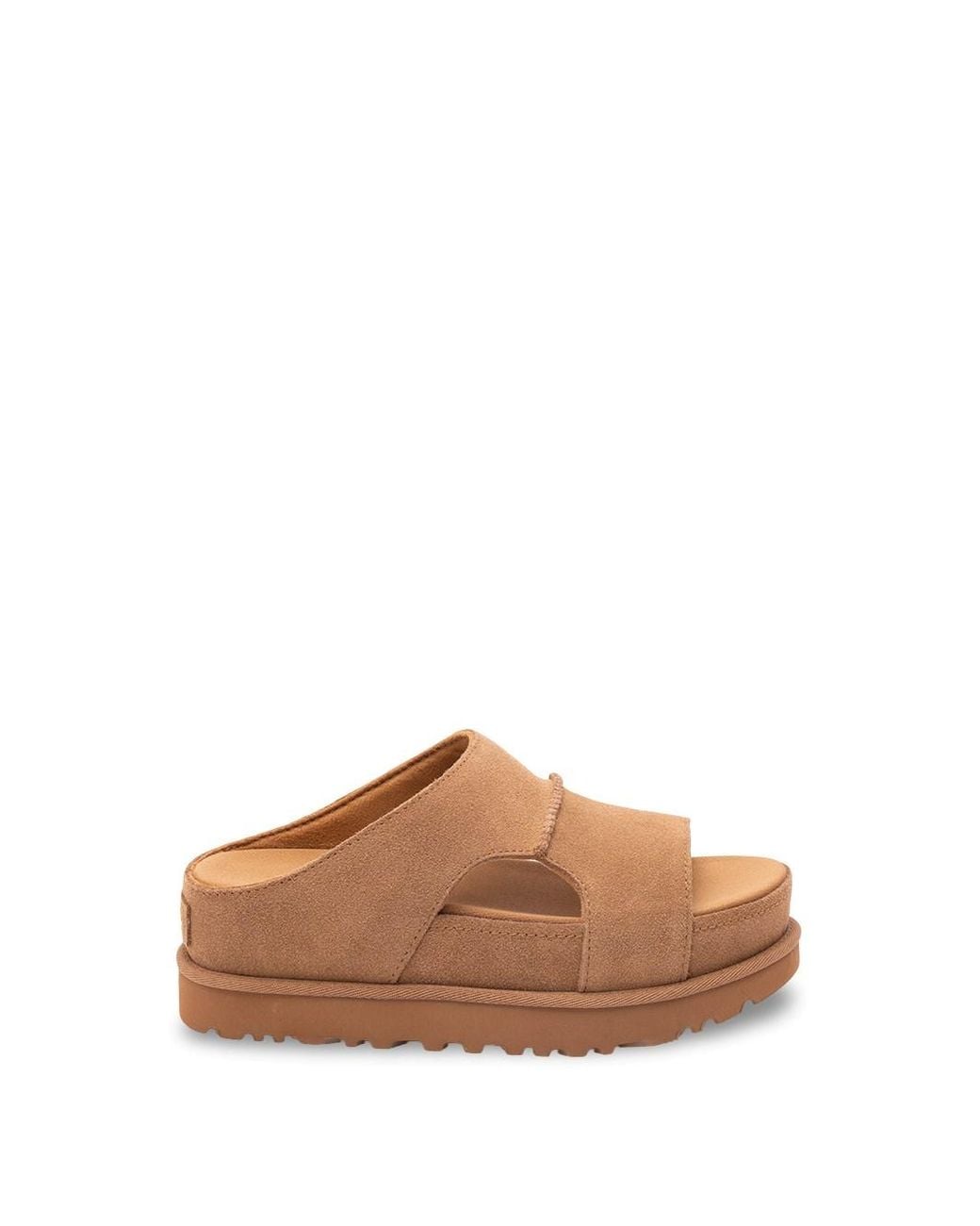 UGG 'Goldenstar Hi' Cut-Out Slides in Brown | Lyst UK