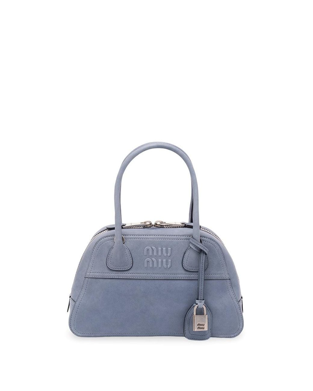 Miu Miu Blue Vivant Leather Bag