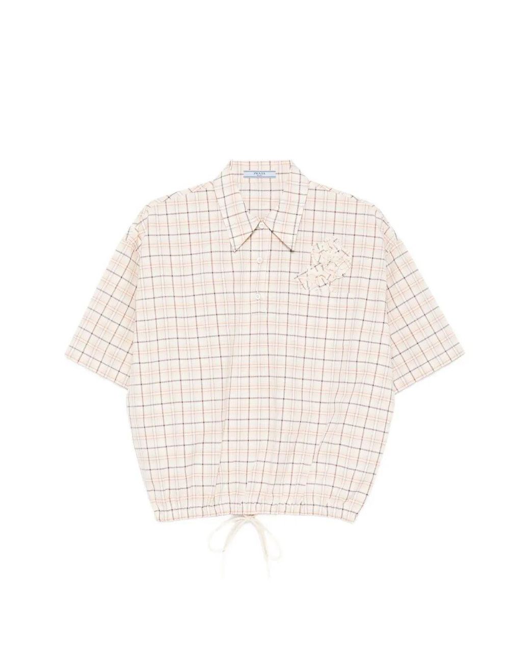 Prada White Cropped Shirt