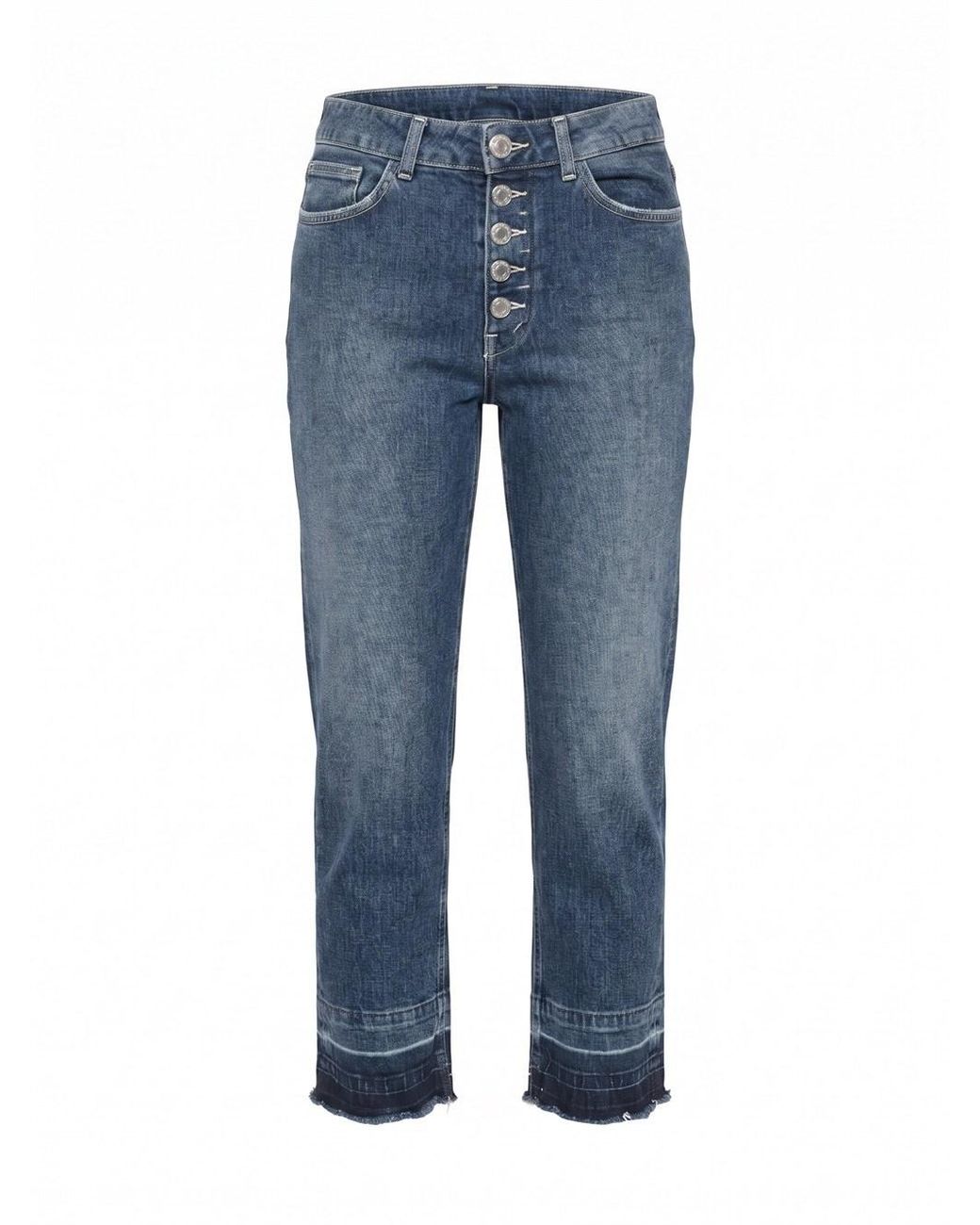 Dondup Blue 'Koons' Loose 5-Pocket Jeans