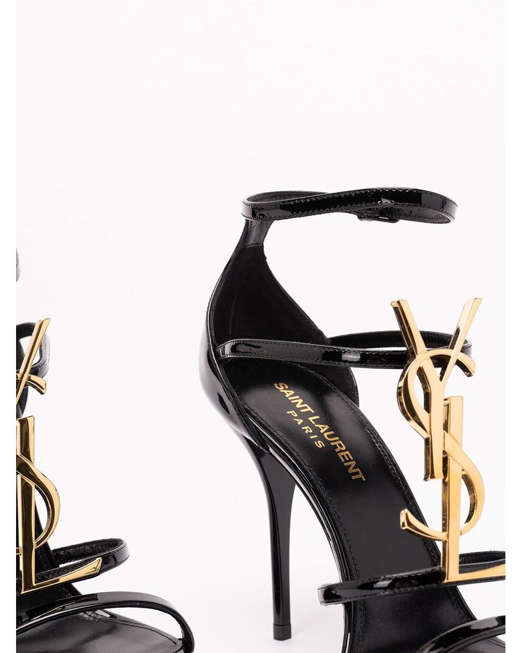 Saint Laurent White Cassandra Sandals