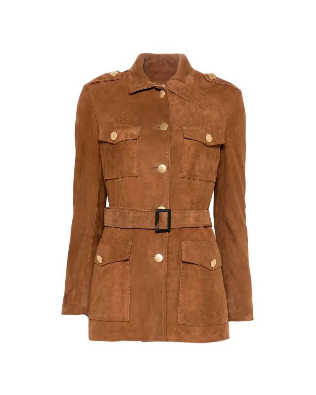 Leather Jacket di Tagliatore in Brown