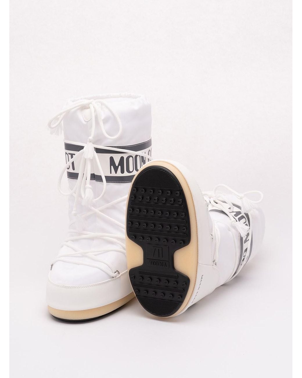 Moon Boot 'Icon Nylon' Boots in White | Lyst