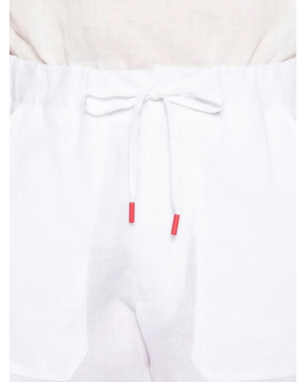 Kiton White 'Utilitarian' Pants for men