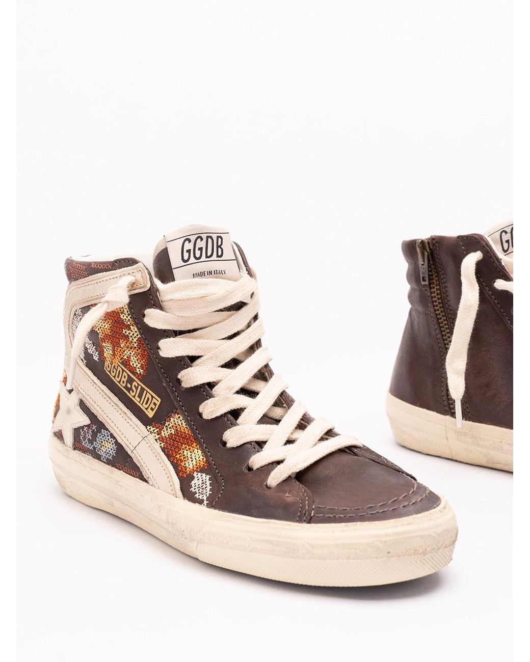 Golden Goose Deluxe Brand White 'Slide' Sneakers
