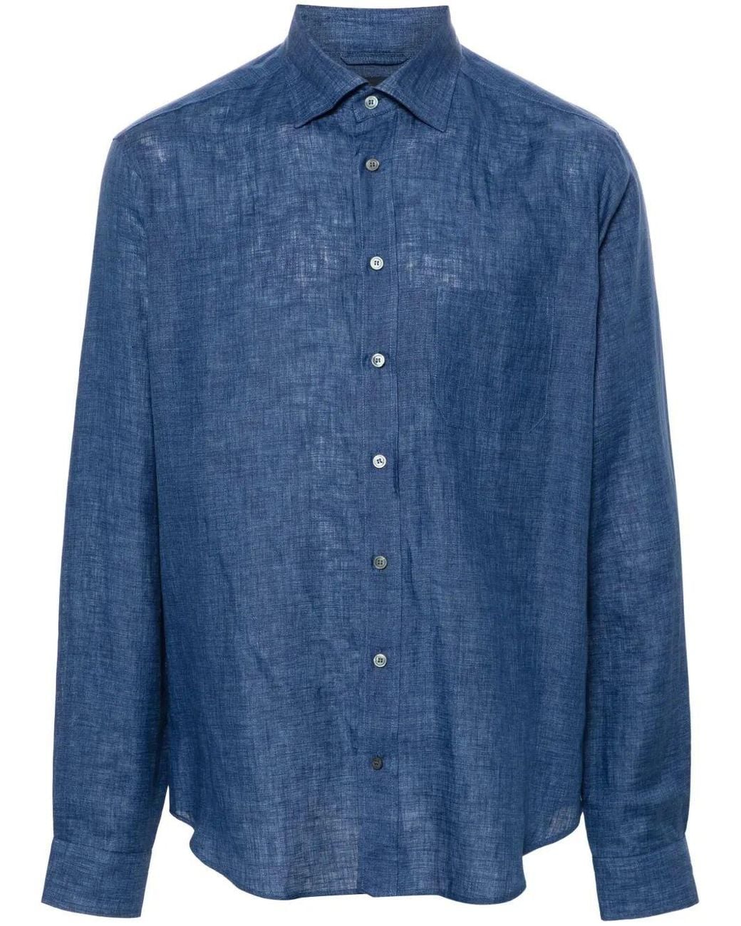 Sease Blue Button Down Shirt for men