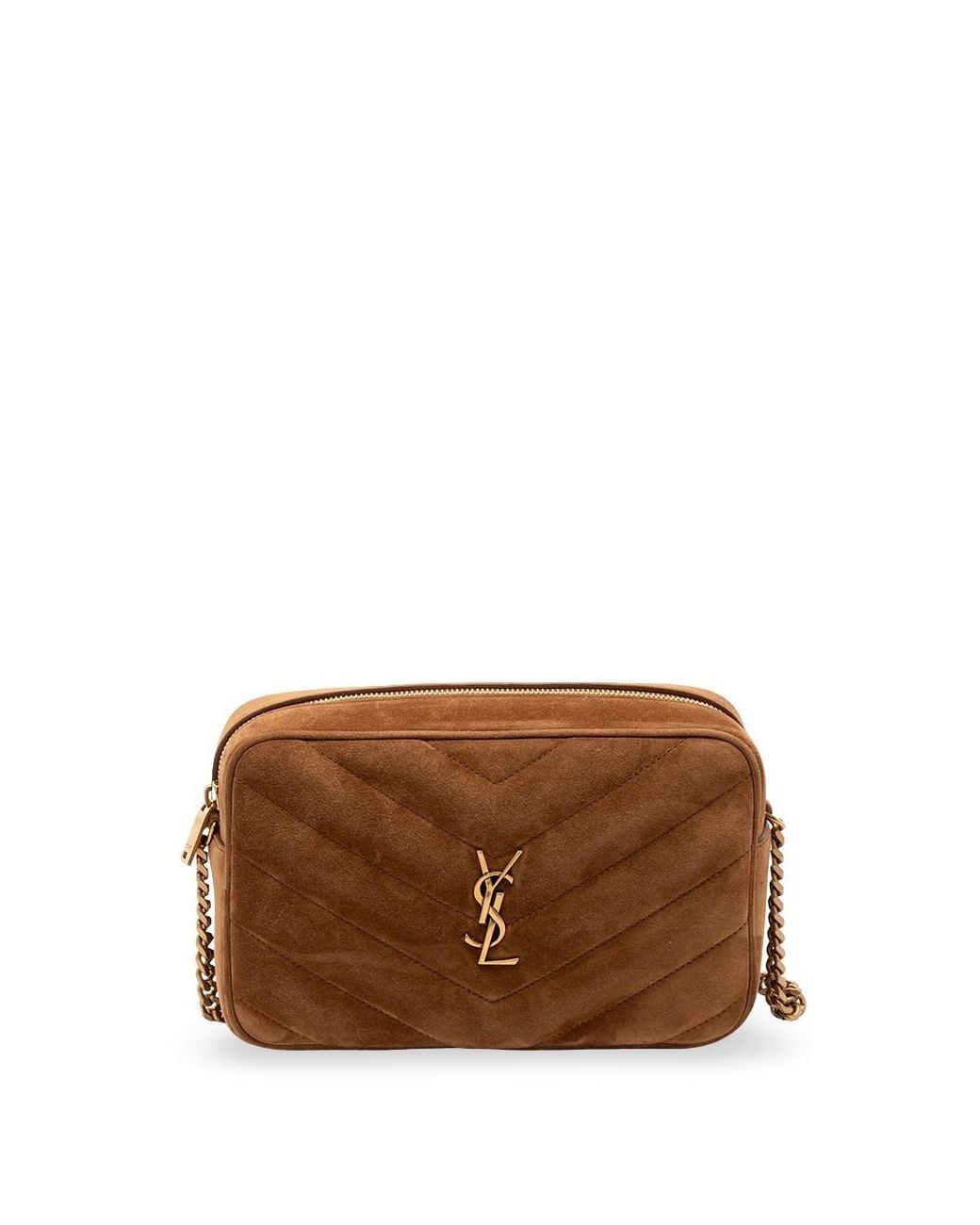 Saint Laurent Brown Loulou Camera Bag