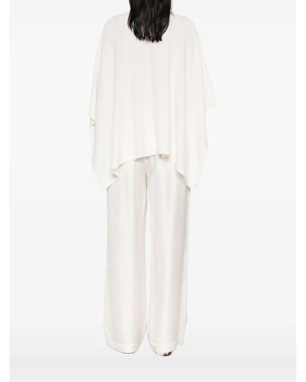 Not Shy White 'Pamina' Poncho