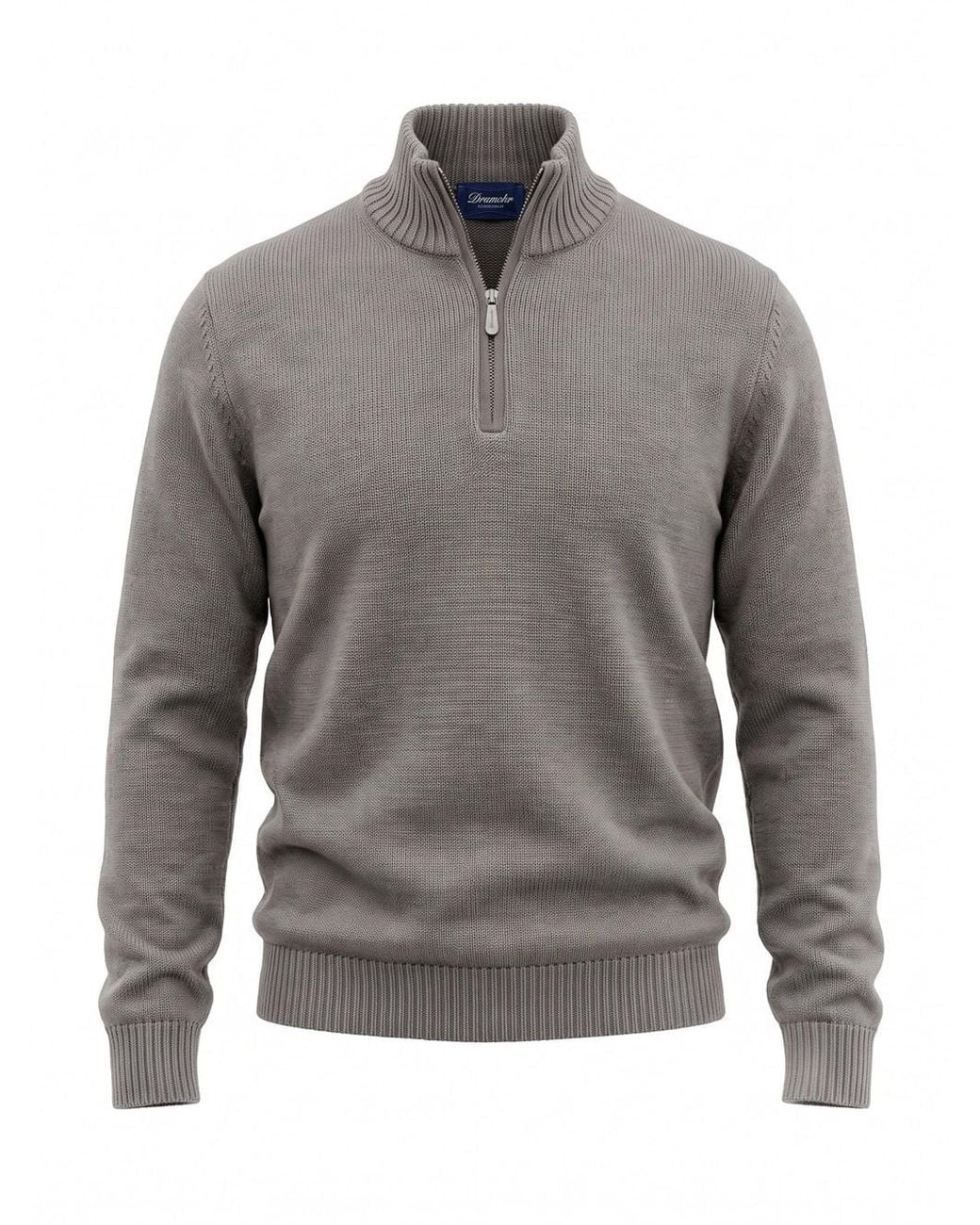 Drumohr Gray Turtle Neck Sweater for men