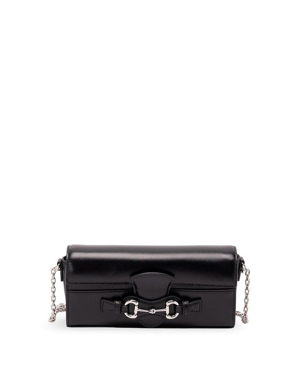 Gucci Black Wallet On Chain With Horsebit
