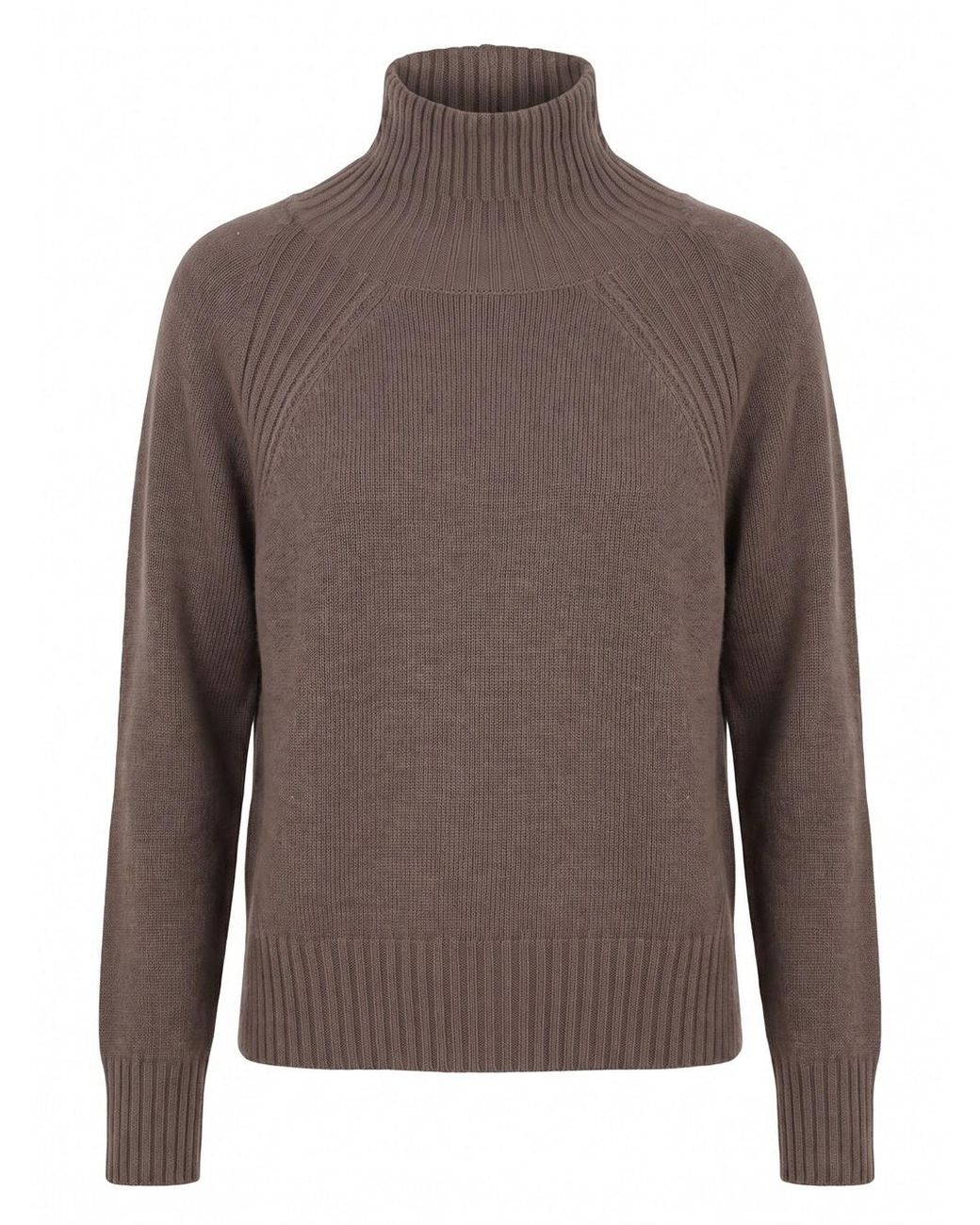 Dondup Brown Regular Turtle Neck Sweater
