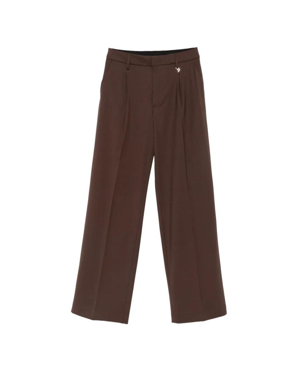 Dondup Brown 'Lia' Loose Fit Pants