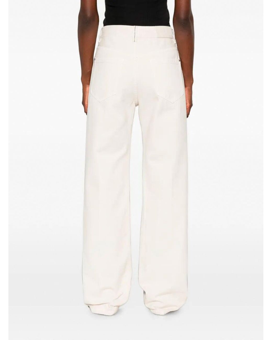 Brunello Cucinelli White Contemporary Loose Jeans