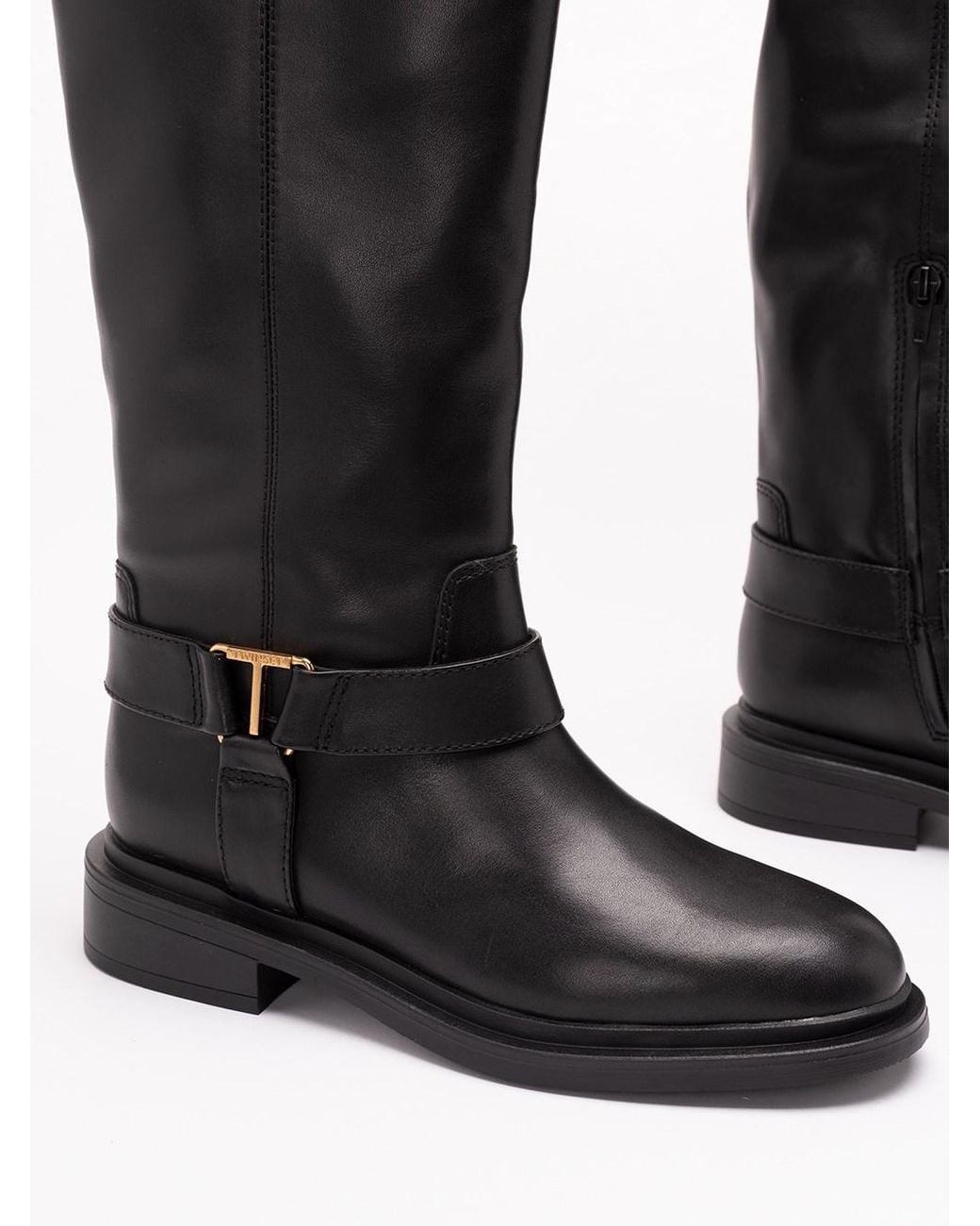 Twinset Black Boots With Logo