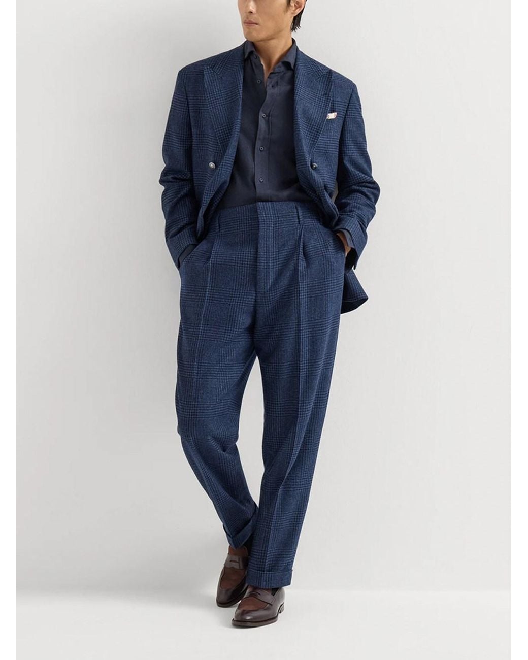 Brunello Cucinelli Blue Shirt for men