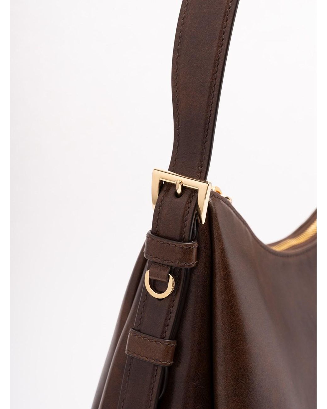 Prada Brown Aimée Medium Leather Bag