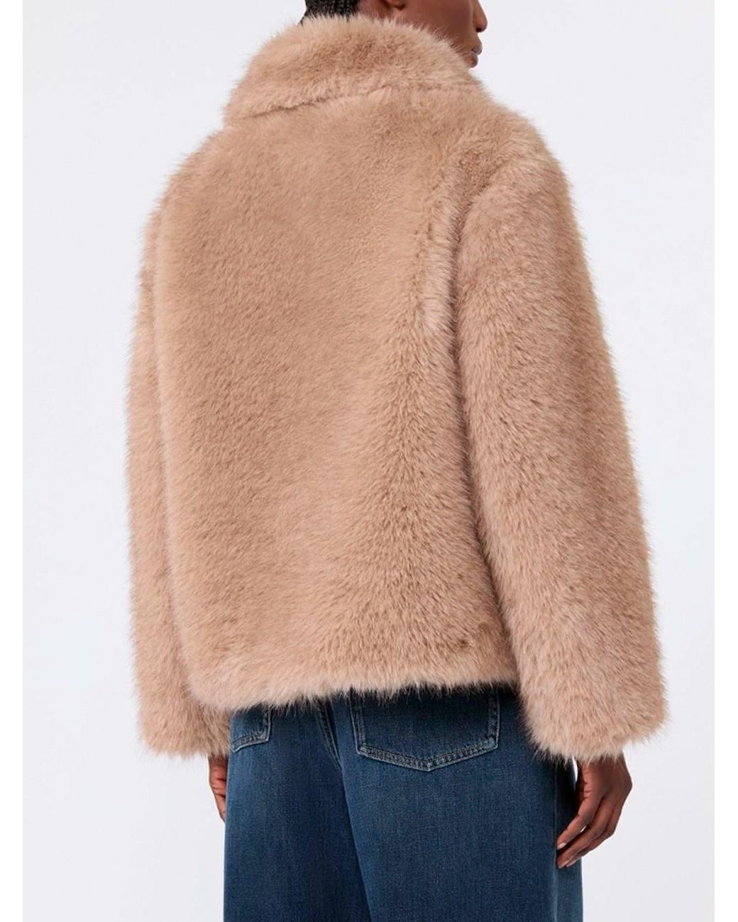 Max Mara Brown Maxmara 'S Faux-Fur Jacket